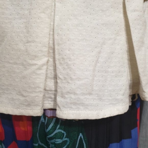 FOREVER21 US/UK-S AU 8-10 White Sleeveless Blouse w/ Brown Belt Zipped Back - Picture 8 of 14